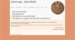 Desktop Screenshot of lebenswege-initiationen.de